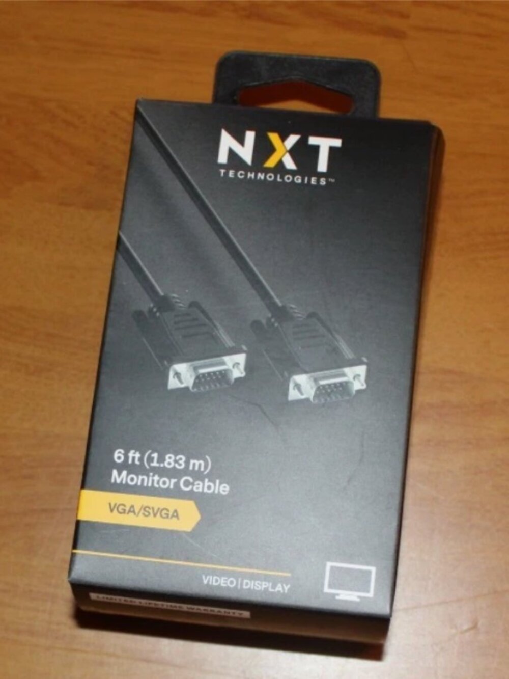 NXT Technologies VGA/SVGA Monitor Cable 6 ft (1.83 m) New in Box
